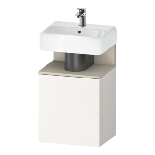 Duravit Meuble sous-lavabo Qatego 44x35x64,5 cm, 1 tiroir, T l, T mat/blanc mat