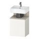 Duravit Meuble sous-lavabo Qatego 44x35x64,5 cm, 1 tiroir, Tau mat/blanc mat-1