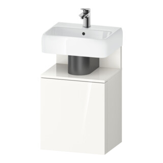Duravit Meuble sous-lavabo Qatego 44x35x64,5 cm, 1 tiroir, tiroir droit, blanc brillant
