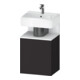Duravit Meuble sous-lavabo Qatego 44x35x64,5 cm, 1 tiroir, tiroir droit, blanc mat avec Grap-1