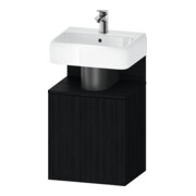 Duravit Meuble sous lavabo Qatego 44x35x64,5 cm, 1 tiroir, tiroir droit, chêne noir-1
