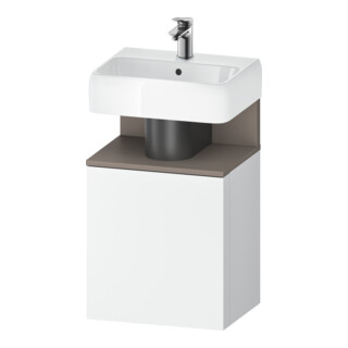 Duravit Meuble sous-lavabo Qatego 44x35x64,5 cm, 1 tiroir, tiroir droit, mat/blanc chaud