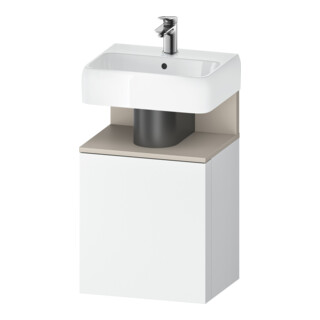 Duravit Meuble sous-lavabo Qatego 44x35x64,5 cm, 1 tiroir, tiroir droit, Tau mat/we ma