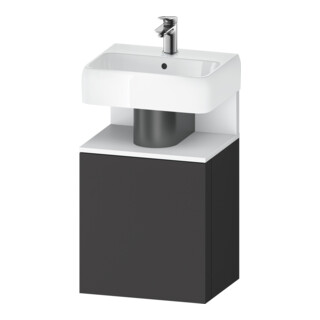 Duravit Meuble sous lavabo Qatego 44x35x64,5 cm, 1 tiroir, tiroir droite, blanc m/Grap ma
