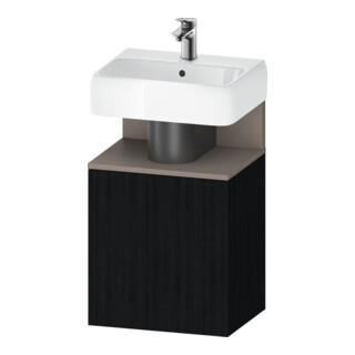 Duravit Meuble sous-lavabo Qatego 44x35x64,5 cm, 1 tiroir, tiroir droite, chêne noir
