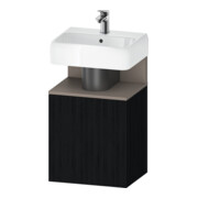 Duravit Meuble sous-lavabo Qatego 44x35x64,5 cm, 1 tiroir, tiroir droite, chêne noir-1