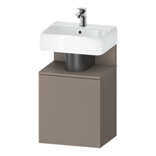 Duravit Meuble sous lavabo Qatego 44x35x64,5 cm, 1 tiroir, tiroir gauche, basalte mat