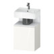 Duravit Meuble sous-lavabo Qatego 44x35x64,5 cm, 1 tiroir, tiroir gauche, blanc mat/blanc brillant-1
