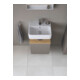 Duravit Meuble sous-lavabo Qatego 44x35x64,5 cm, 1 tiroir, tiroir gauche, blanc mat/naturel-5