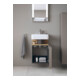 Duravit Meuble sous-lavabo Qatego 44x35x64,5 cm, 1 tiroir, tiroir gauche, blanc mat/naturel