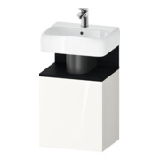 Duravit Meuble sous-lavabo Qatego 44x35x64,5 cm, 1 tiroir, tiroir gauche, blanc œuf/blanc brillant-1