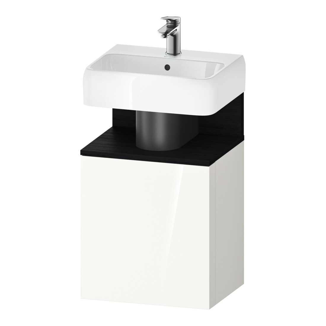 Duravit Meuble sous-lavabo Qatego 44x35x64,5 cm, 1 tiroir, tiroir gauche, blanc œuf/blanc brillant