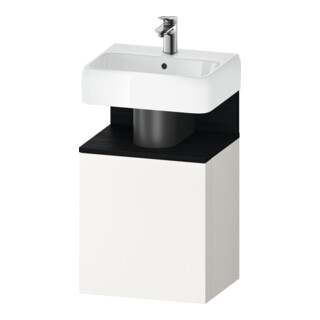 Duravit Meuble sous-lavabo Qatego 44x35x64,5 cm, 1 tiroir, tiroir gauche, blanc œuf/blanc mat
