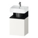 Duravit Meuble sous-lavabo Qatego 44x35x64,5 cm, 1 tiroir, tiroir gauche, blanc œuf/blanc mat-1