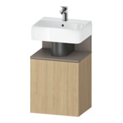 Duravit Meuble sous-lavabo Qatego 44x35x64,5 cm, 1 tiroir, tiroir gauche, chêne naturel-1