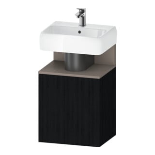 Duravit Meuble sous lavabo Qatego 44x35x64,5 cm, 1 tiroir, tiroir gauche, chêne noir