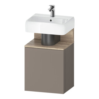 Duravit Meuble sous-lavabo Qatego 44x35x64,5 cm, 1 tiroir, tiroir gauche, Ei Marmo/Bas ma