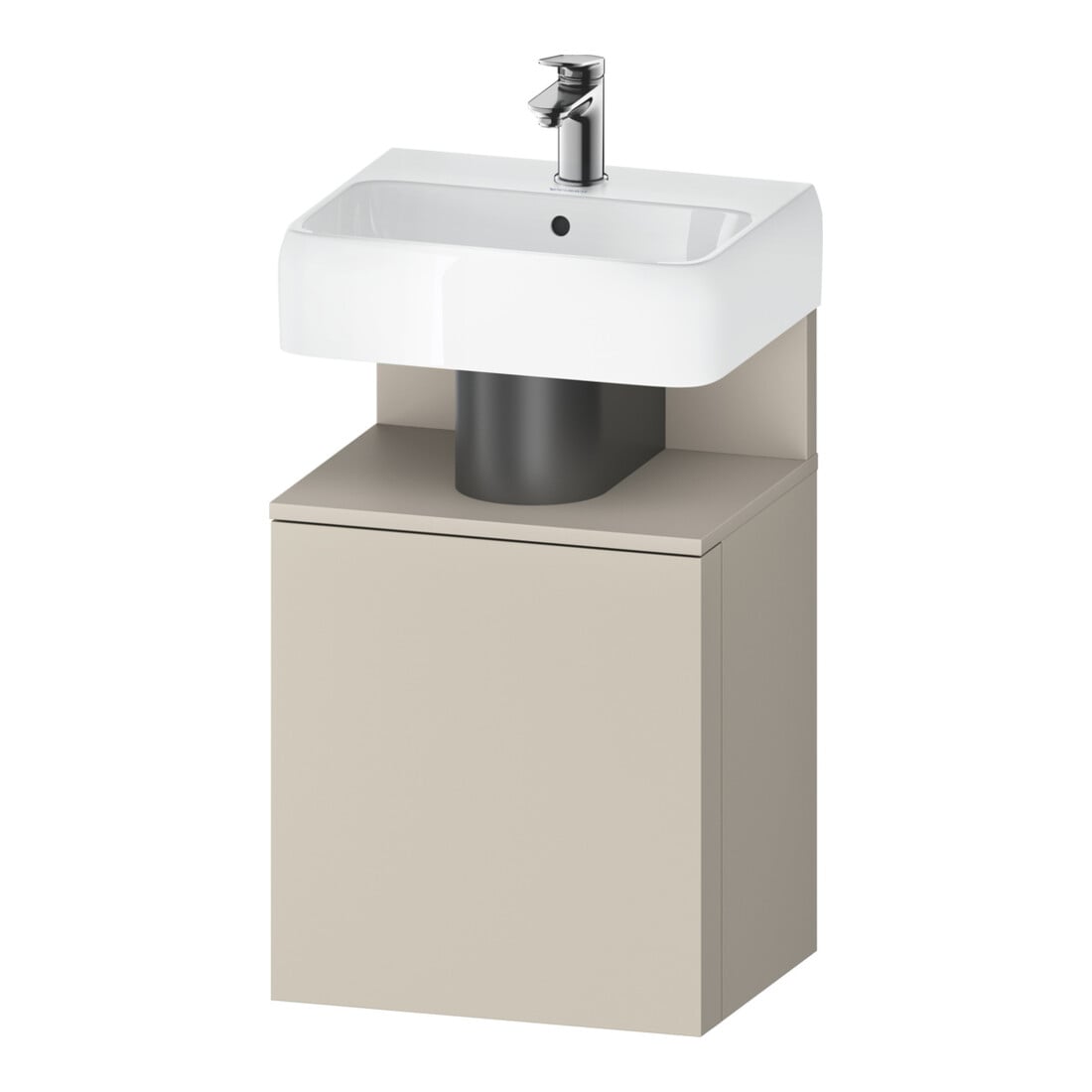 Duravit Meuble sous-lavabo Qatego 44x35x64,5 cm, 1 tiroir, tiroir gauche, Tau mat