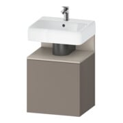 Duravit Meuble sous-lavabo Qatego 49x42x64,5 cm, 1 porte, à gauche, Taupe m/bas ma-1