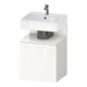 Duravit Meuble sous lavabo Qatego 49x42x64,5 cm, 1 porte, droite, blanc brillant-1