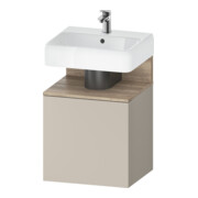 Duravit Meuble sous-lavabo Qatego 49x42x64,5 cm, 1 porte, porte à gauche, Ei Marmo/tau ma-1