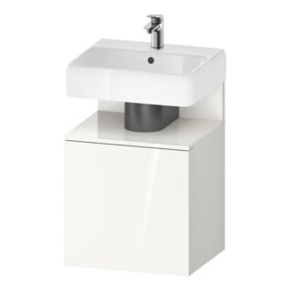 Duravit Meuble sous lavabo Qatego 49x42x64,5 cm, 1 porte, porte gauche, blanc brillant
