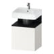 Duravit Meuble sous-lavabo Qatego 49x42x64,5 cm, 1 porte, tiroir droit, blanc mat/oeuf blanc-1