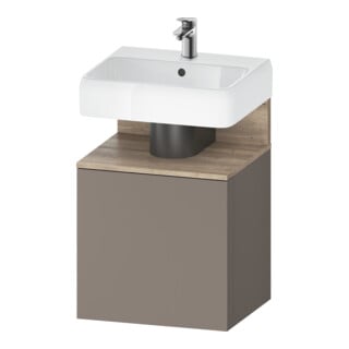 Duravit Meuble sous-lavabo Qatego 49x42x64,5 cm, 1 T, T droite, Ei Marmo/Bas ma