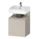 Duravit Meuble sous lavabo Qatego 49x42x64,5 cm, 1 tiroir, à droite, mat/taupe ma-1