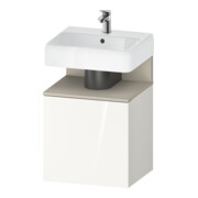 Duravit Meuble sous lavabo Qatego 49x42x64,5 cm, 1 tiroir, blanc mat/haut brillant-1
