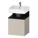 Duravit Meuble sous-lavabo Qatego 49x42x64,5 cm, 1 tiroir, blanc/taupe mat-1