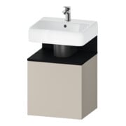 Duravit Meuble sous-lavabo Qatego 49x42x64,5 cm, 1 tiroir, blanc/taupe mat