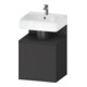 Duravit Meuble sous lavabo Qatego 49x42x64,5 cm, 1 tiroir, droite, graphite mat-1