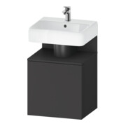 Duravit Meuble sous lavabo Qatego 49x42x64,5 cm, 1 tiroir, droite, graphite mat-1