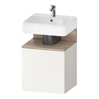 Duravit Meuble sous-lavabo Qatego 49x42x64,5 cm, 1 tiroir, droite, marbre œuf/mat