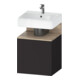 Duravit Meuble sous-lavabo Qatego 49x42x64,5 cm, 1 tiroir, E Marmo/Gris mat-1