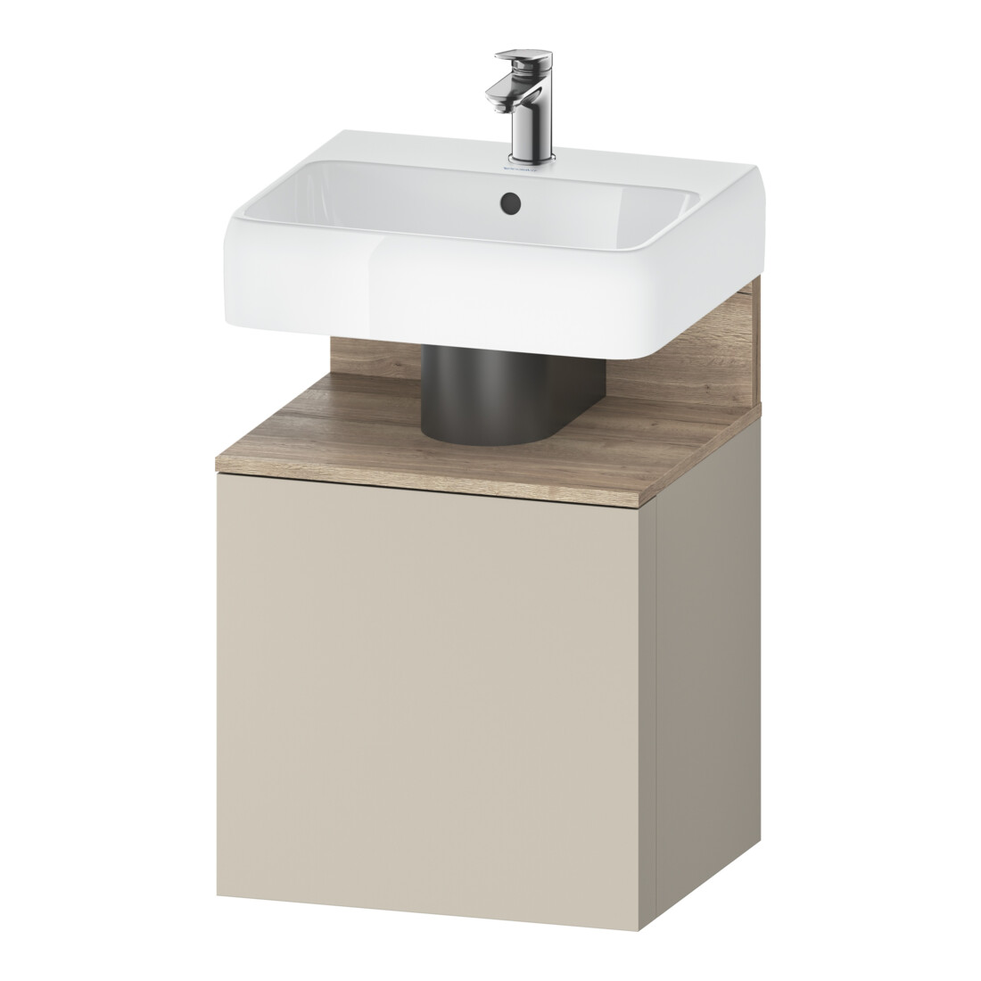 Duravit Meuble sous lavabo Qatego 49x42x64,5 cm, 1 tiroir, E Marmo/tau mat