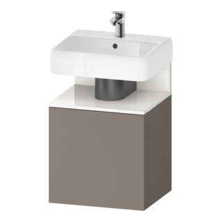 Duravit Meuble sous lavabo Qatego 49x42x64,5 cm, 1 tiroir, gauche, blanc mat