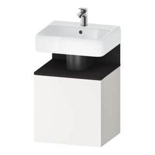 Duravit Meuble sous lavabo Qatego 49x42x64,5 cm, 1 tiroir, gris mat/blanc mat
