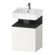 Duravit Meuble sous lavabo Qatego 49x42x64,5 cm, 1 tiroir, gris mat/blanc mat-1