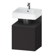 Duravit Meuble sous lavabo Qatego 49x42x64,5 cm, 1 tiroir, gris mat/Grap matt