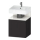 Duravit Meuble sous-lavabo Qatego 49x42x64,5 cm, 1 tiroir, T d, gris mat-1
