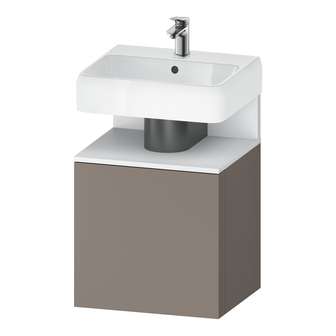 Duravit Meuble sous lavabo Qatego 49x42x64,5 cm, 1 tiroir, T. droite, blanc mat