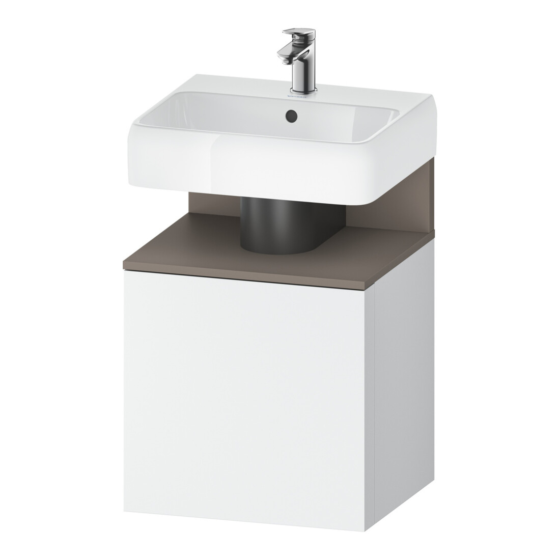 Duravit Meuble sous-lavabo Qatego 49x42x64,5 cm, 1 tiroir, T droite, mat/blanc