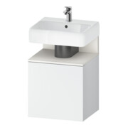Duravit Meuble sous-lavabo Qatego 49x42x64,5 cm, 1 tiroir, T g, blanc mat/blanc ma