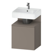 Duravit Meuble sous-lavabo Qatego 49x42x64,5 cm, 1 tiroir, T. gauche, Basalte mat-1