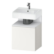 Duravit Meuble sous lavabo Qatego 49x42x64,5 cm, 1 tiroir, T gauche, blanc mat/blanc mat-1