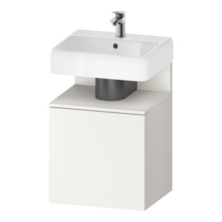 Duravit Meuble sous lavabo Qatego 49x42x64,5 cm, 1 tiroir, T. gauche, blanc supermat