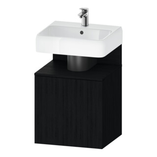 Duravit Meuble sous lavabo Qatego 49x42x64,5 cm, 1 tiroir, T. gauche, chêne noir