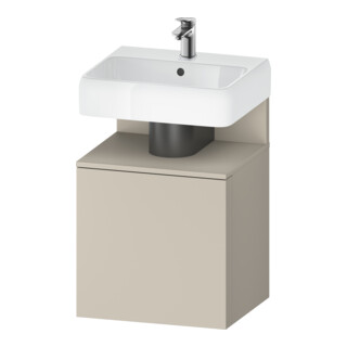 Duravit Meuble sous lavabo Qatego 49x42x64,5 cm, 1 tiroir, T. gauche, Tau supermat